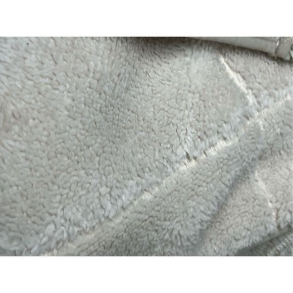 Anthro Thread & Supply Flees Knitted Hoodie 1/4 zipper Cream Teddy Lined Size S - Picture 15 of 15